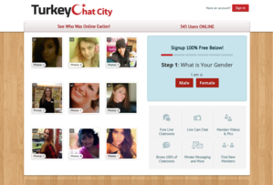 Turkey Chat City Homepage Image